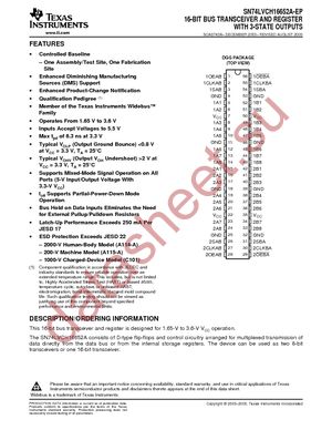 CLVCH16652AIDGGREP datasheet  